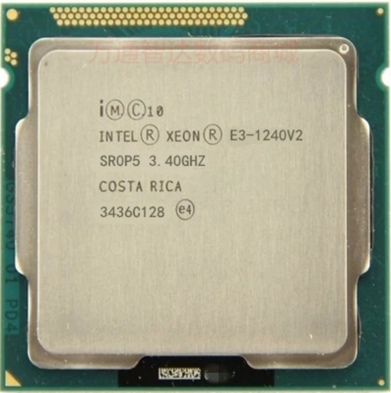 

Intel Xeon E3-1240 v2 E3 1240v2 E3 1240 v2 3.4 GHz Quad-Core CPU Processor 8M 69W LGA 1155