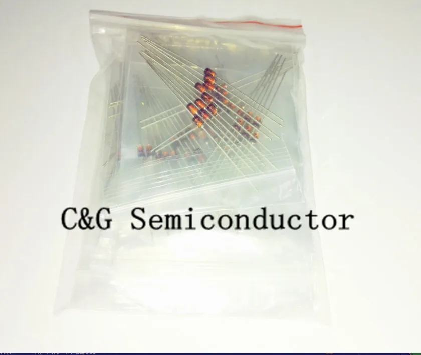 

1W Zener diode kit 3.3V-30V Electronic Components Package Zener diode Sample kit 14values*10pcs=140pcs