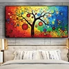 Peinture à l'huile abstraite d'arbre de vie, sur toile, affiches et imprimés scandinave, tableau d'art mural moderne pour salon ► Photo 1/6