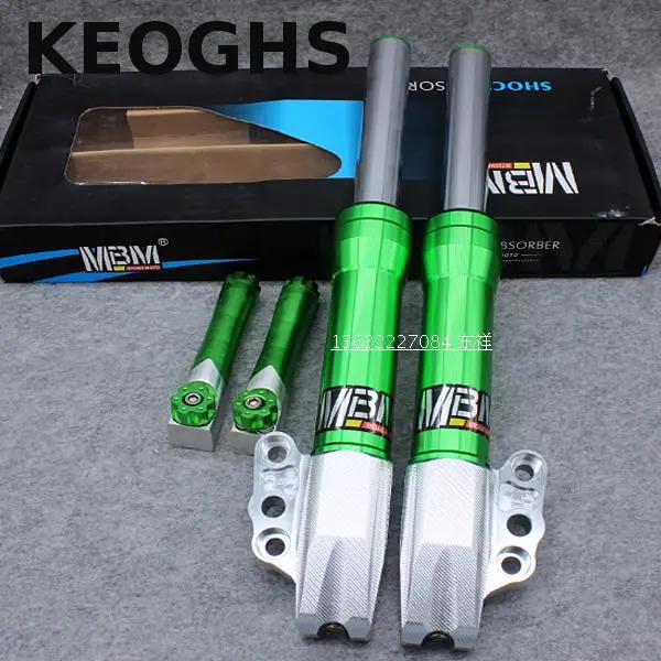

Keoghs Motorcycle Front Shock Absorber/fork Tube/suspension 30mm Green Color For Yamaha Scooter Modify