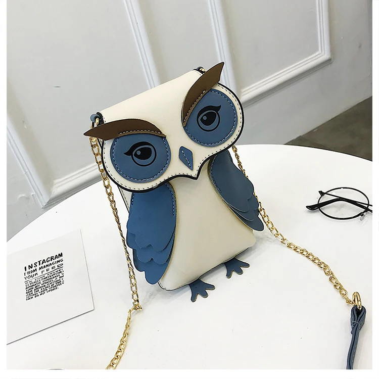 Summer Phone Bag Mini Messenger Bag Purse Wallet Women Cute Owl Shoulder Bags Phone Chain Crossbody Designer Handbags