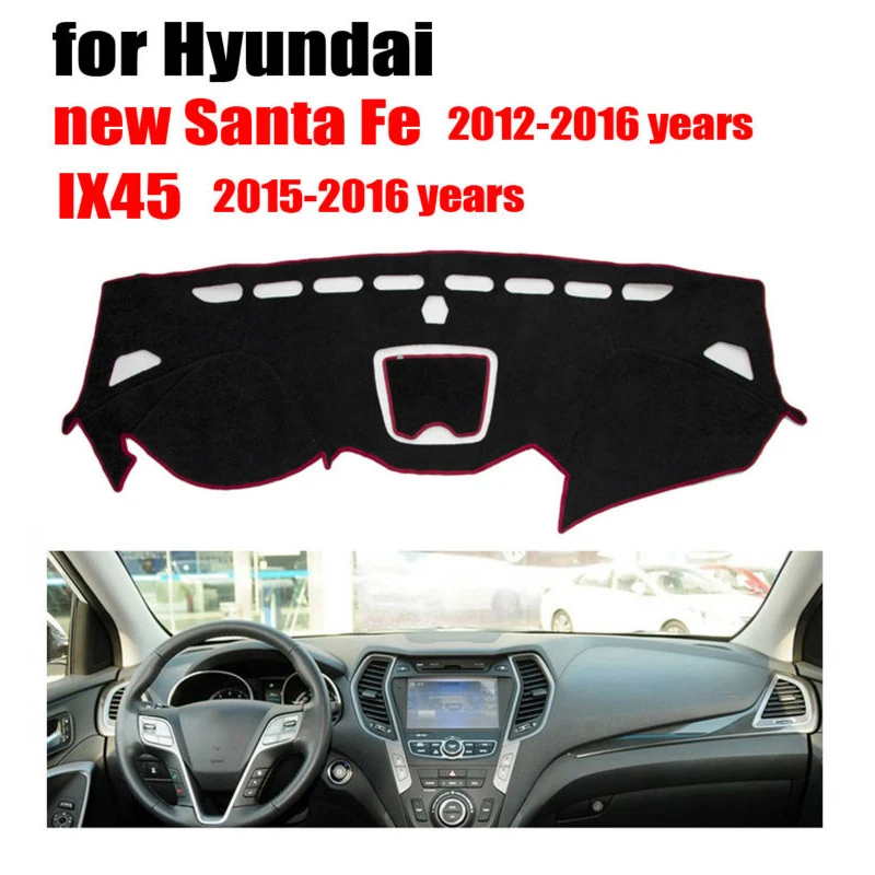 Чехлы для приборной панели автомобиля RKAC Hyundai new Santa Fe 2012 2016 IX45 2015 левосторонний