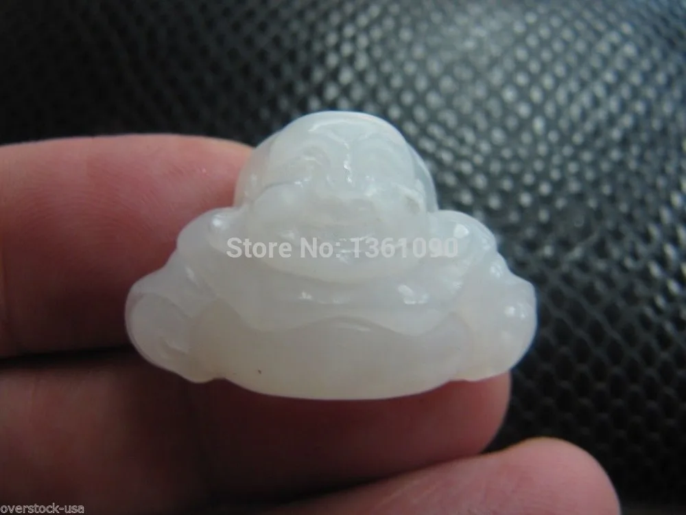 

00329 FINE CERTIFIED 100% Natural Hetian Jade (Nephrite) Buddha Pendant