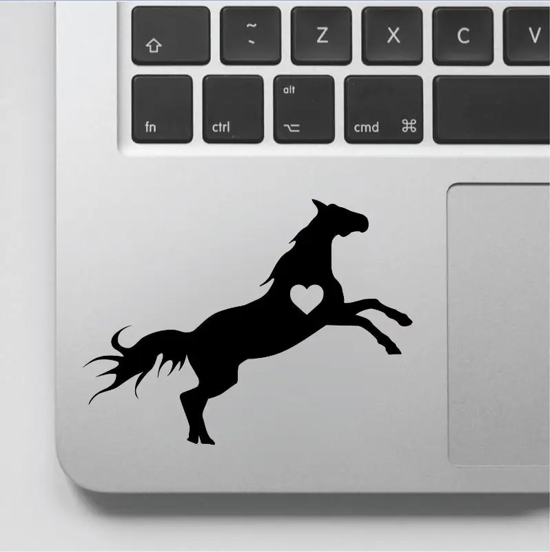 Реалистичная наклейка Pentium Horse с любовным сердцем и лошадью для ноутбука