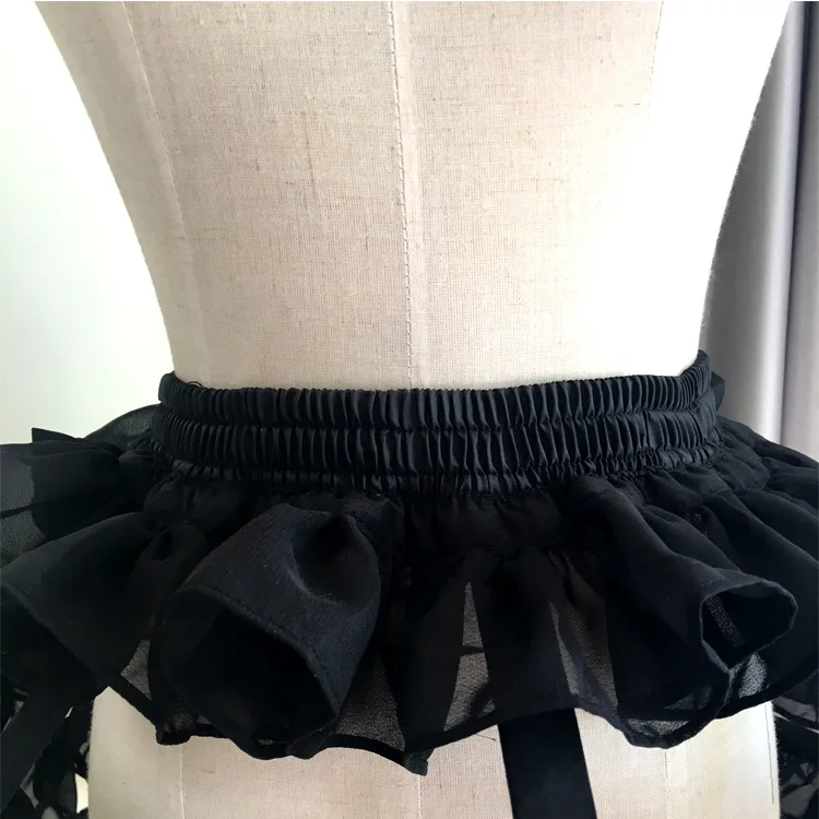 Оборками 4 слоя; шифоновая юбка-пачка Нижняя юбка в стиле "Лолита" балетные костюмы Rockabilly Свадебная кринолиновая юбка-американка