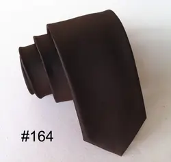 5 см ширина сплошной Кофе стройные коричневые Тканые галстук