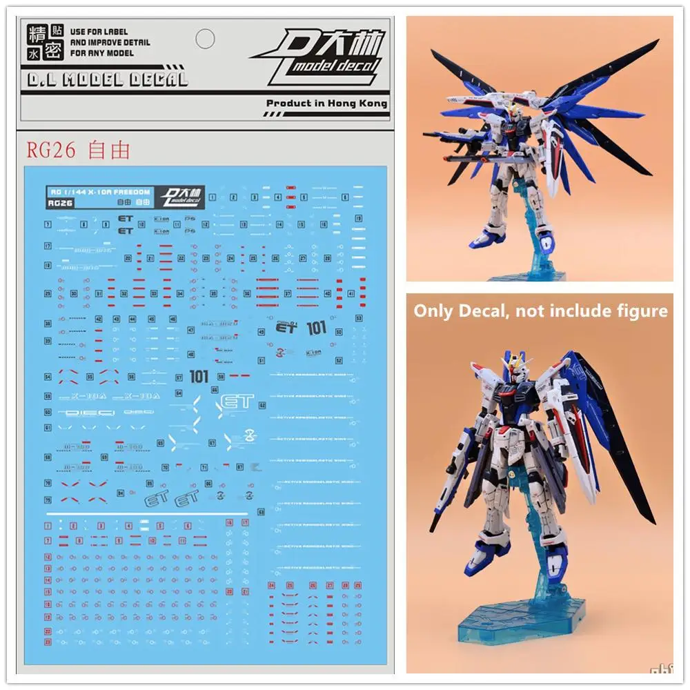 D.L Высокое качество наклейка водорастворимые наклейки RG26 ДЛЯ Bandai RG 1/144 ZGMF-X10A СВОБОДА GUNDAM DL142