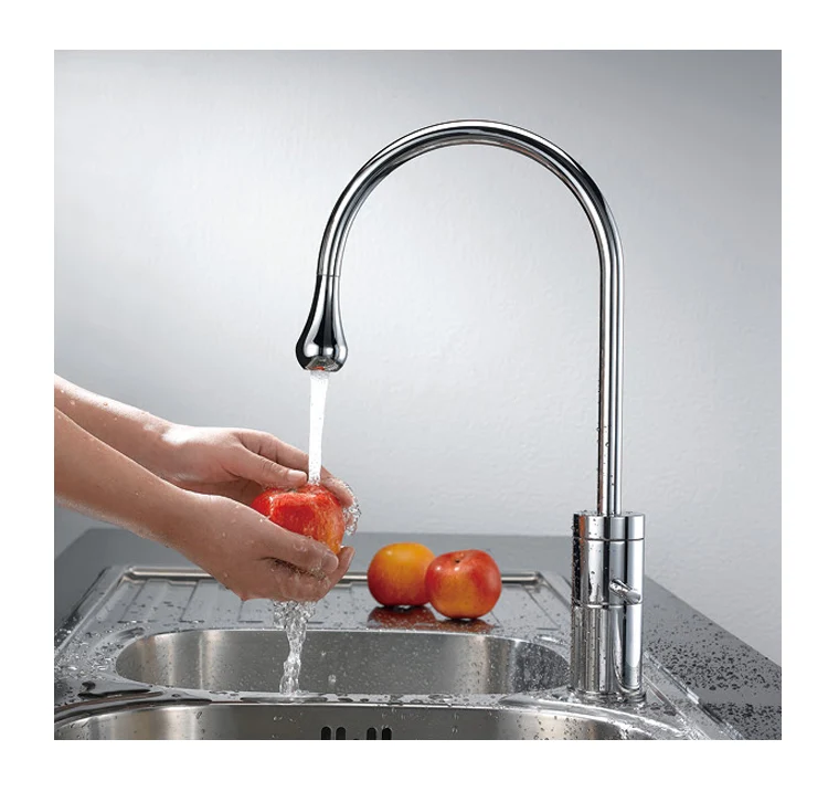 Imported Italian fashion all copper kitchen sink dish basin faucet hot and cold tap quality goods