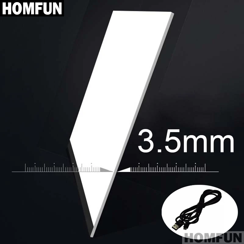 HOMFUN ультратонкий 3,5 мм A4 светодиодный светильник планшет для ЕС/Великобритании/Австралии/США/USB разъем Алмазная вышивка алмазная живопись вышивка крестиком