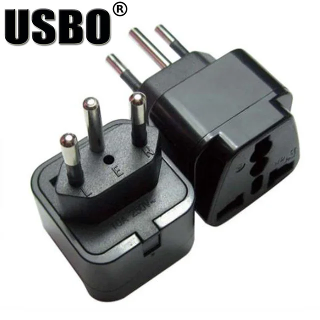 Supply Black white Swiss standard travel adaptor plug Brazil