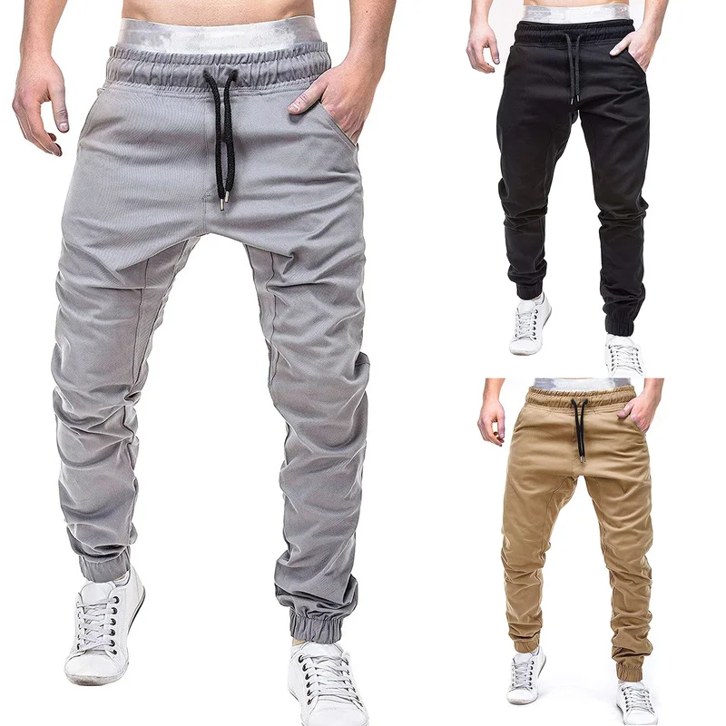 FFXZSJ спортивные брюки уличная одежда для мужчин брюки хип-хоп Мужская одежда Слаксы повседневные эластичные Джеггинсы однотонные