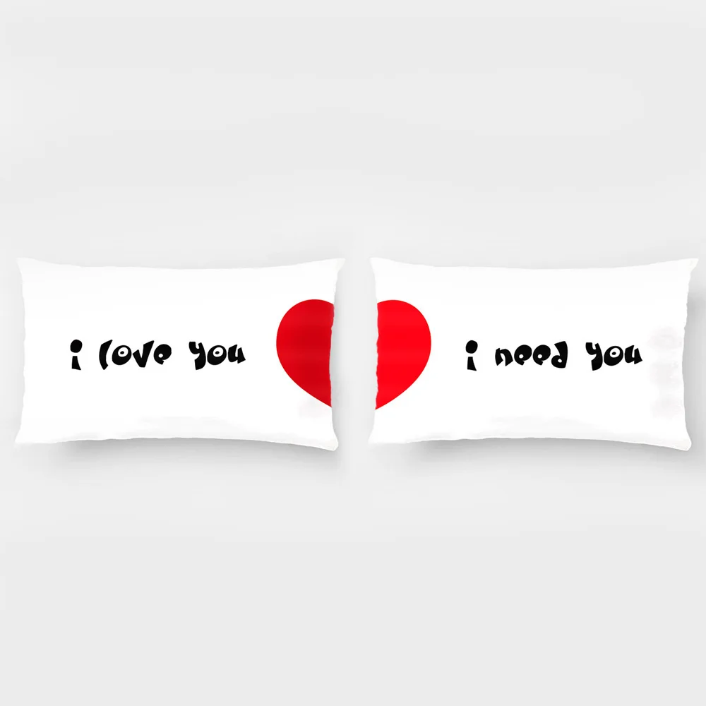 

"I Love You I Need You" Couple Pillowcases-romantic Valentine's Day, Anniversary Gifts & Wedding Decoration for Couples & Lover