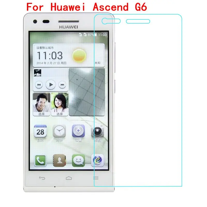 

Original Tempered Glass For Huawei G6 U10 Screen Protector Toughened protective film For G6 3G P6 Mini U00 glass