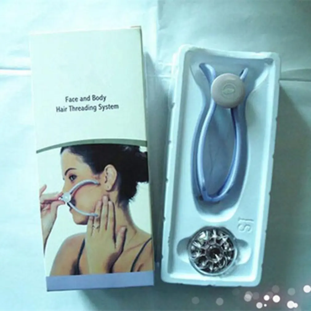 

Women Plastic Cotton Modern Hair Facial Body Removal Threading Threader Epilator System Slique Design Tools