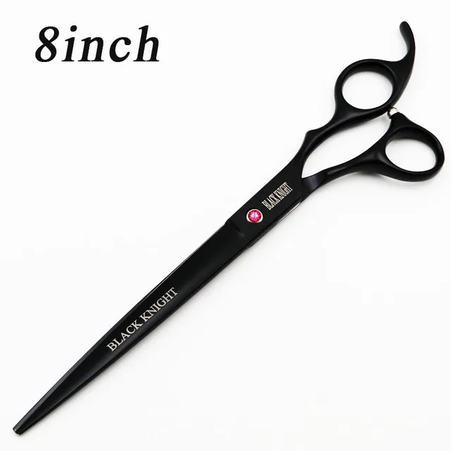 Tijeras profesionales de peluquería BLACK KNIGHT, tijeras de peluquero de corte de 8 pulgadas, tijeras para mascotas