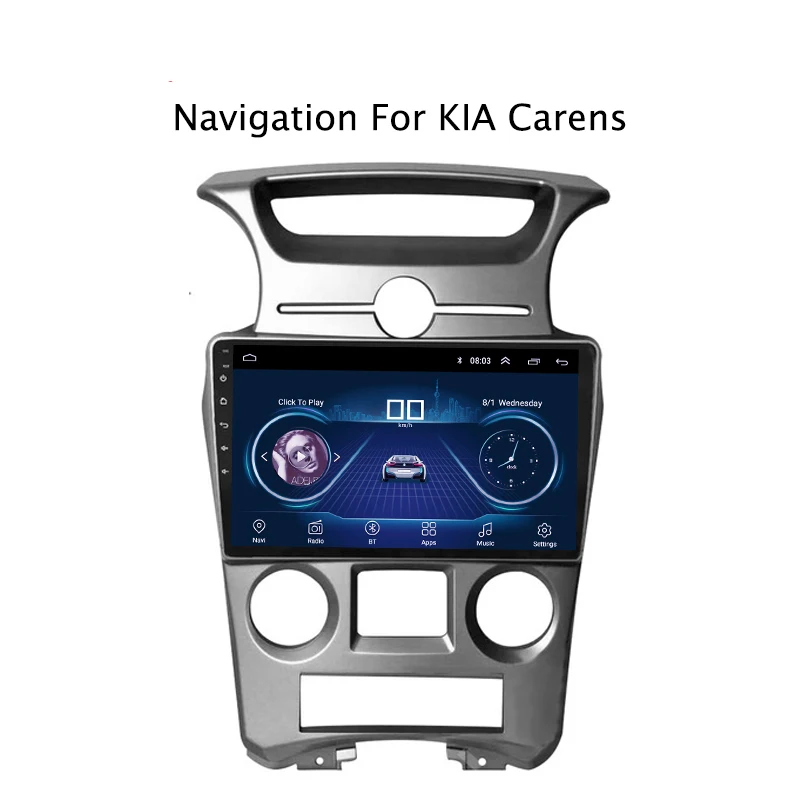 Sale 9inch IPS and 2.5D Touch Screen Android 8.1 Car DVD GPS Navigation for Kia Carens 2007 2008 2009 2010 2011 Radio Audio Stereo 11