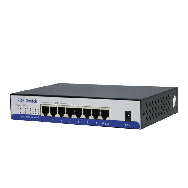 N67 8 портов 10/100 Мбит/с коммутатор POE Switch, 4 POE порта и 4 порта Uplink общая Мощность 65 Вт беспроводной AP IP Сетевая камера дистанционного оборудования