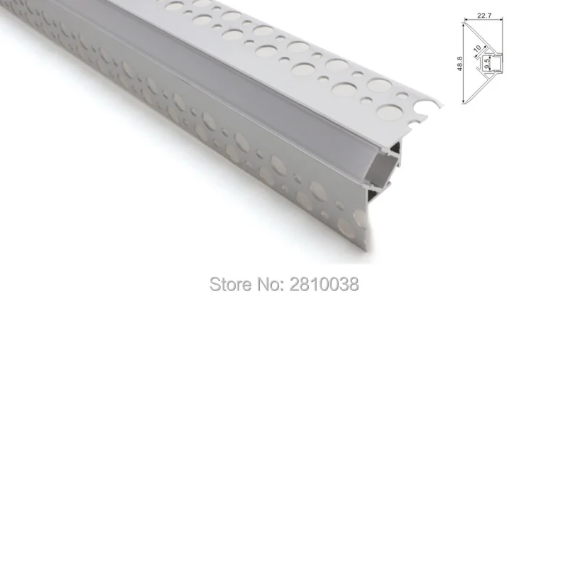 

100 X 2M Sets/Lot Wall washer led light strip diffuser channel Large V aluminium profile led housing for outer wall corner lamp