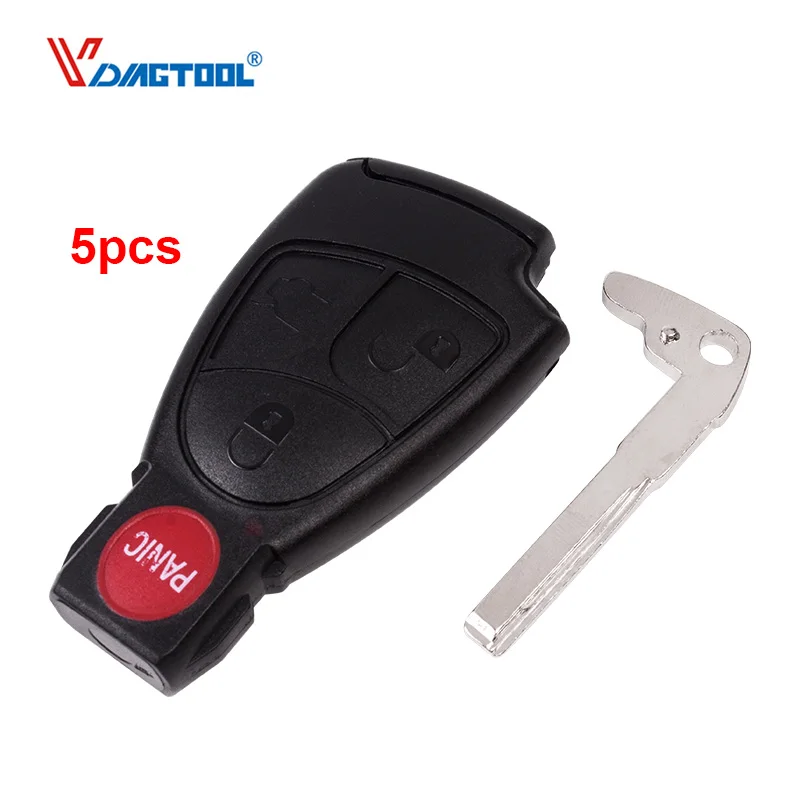 VDIAGTOOL 5 шт. 4 кнопки дистанционный смарт-ключ чехол для Mercedes-Benz CL CLS CLK s SLK C Class E ML с