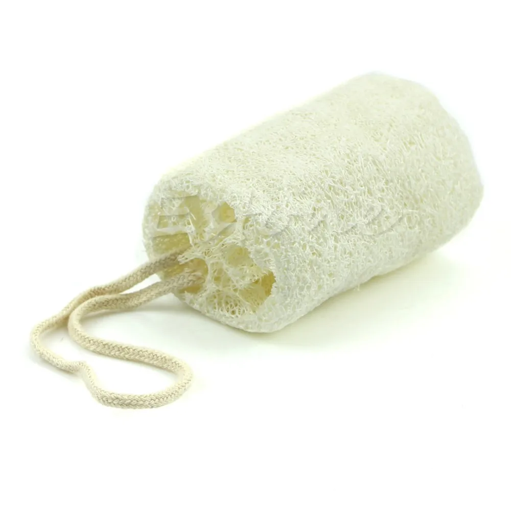 Natural Raw Loofah Luffa Sponge Shower Spa and Body Scrubber in Scrubs