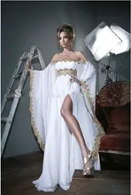 Abendkleider 2016 Turkish Women Clothing Islamic Muslim Evening Dress Dubai Boat Neck Side Split Dress Chiffon With Appliques