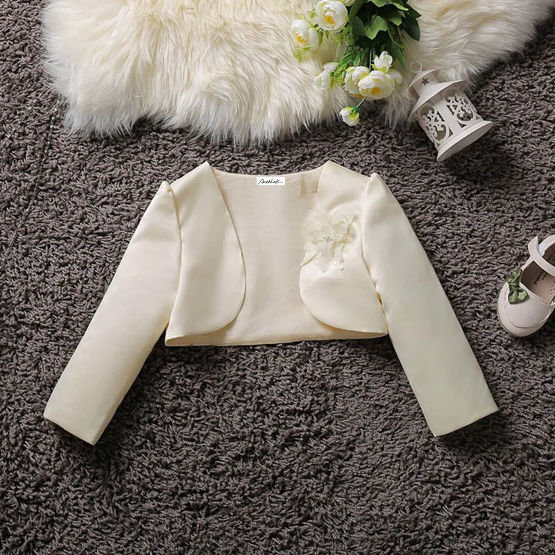 ActhInK/Новое Болеро для маленьких девочек, детская официальная короткая куртка для девочек, 5 видов конструкций свадебное платье для девочек вечерние Болеро для девочек C312