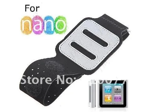 

5pcs/Lot For iPod Nano 6 (6G 6th Gen) BLACK NEOPRENE SPORTS WORKOUT RUNNING GYM ARMBAND CASE