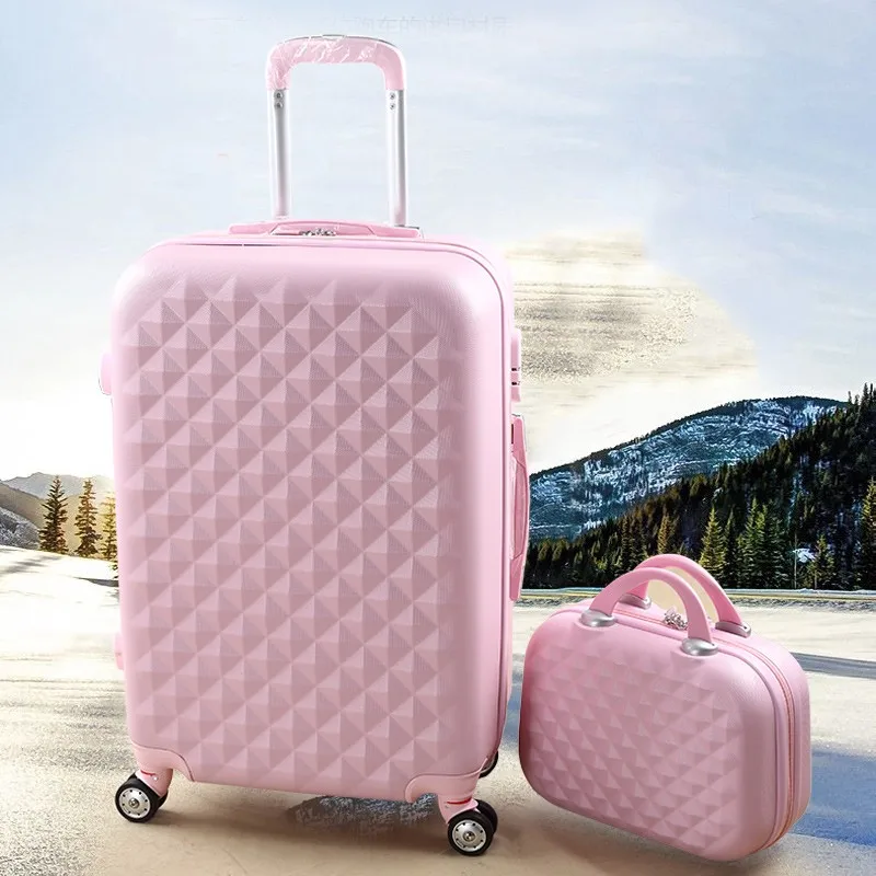 fashion abs pc trolley luggages 