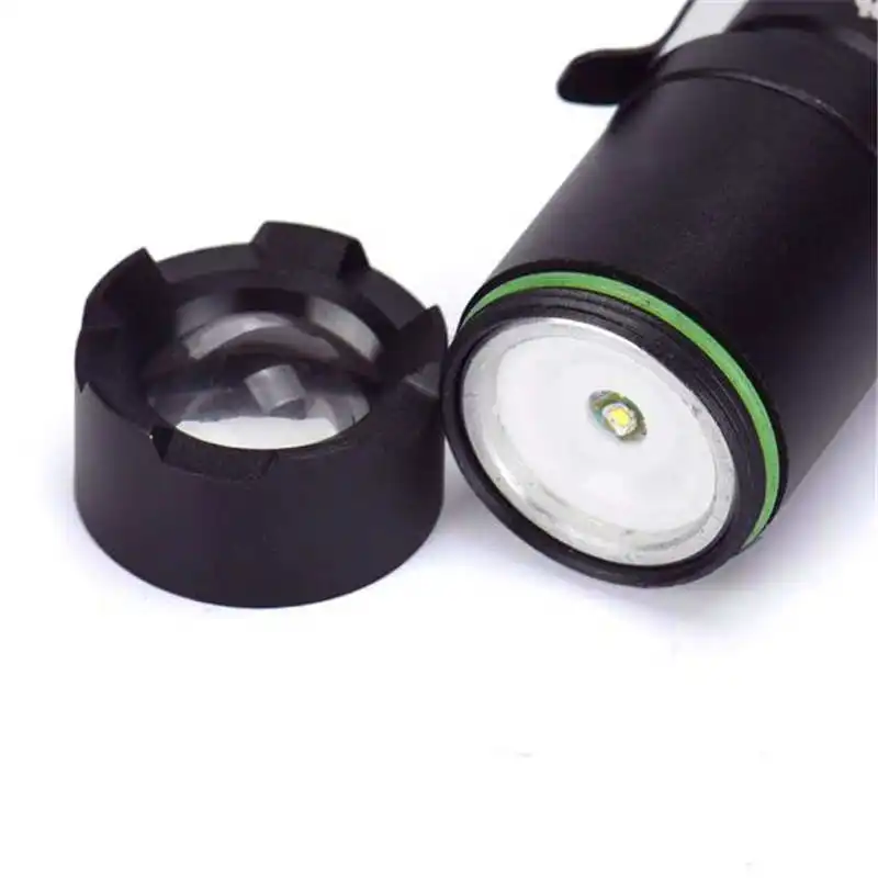 5X Mini Q5 7W 2000Lm LED Flashlight Torch Lamp Adjustable Focus Zoom Light powerful led flashlight led torch 14500 #4S5 (10)