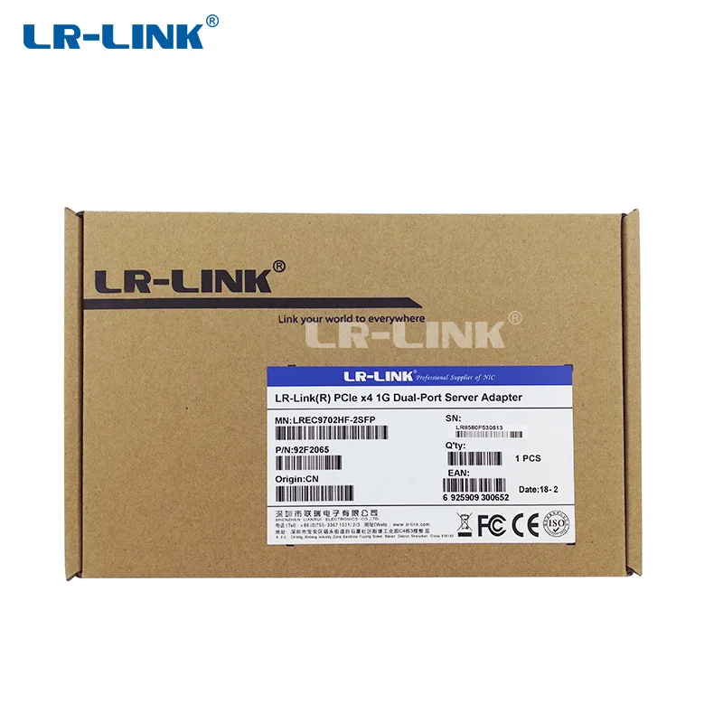 LR LINK 9702HF 2SFP Dual Port Gigabit Ethernet Network Card NIC PCI Express Fiber Optical Lan 5