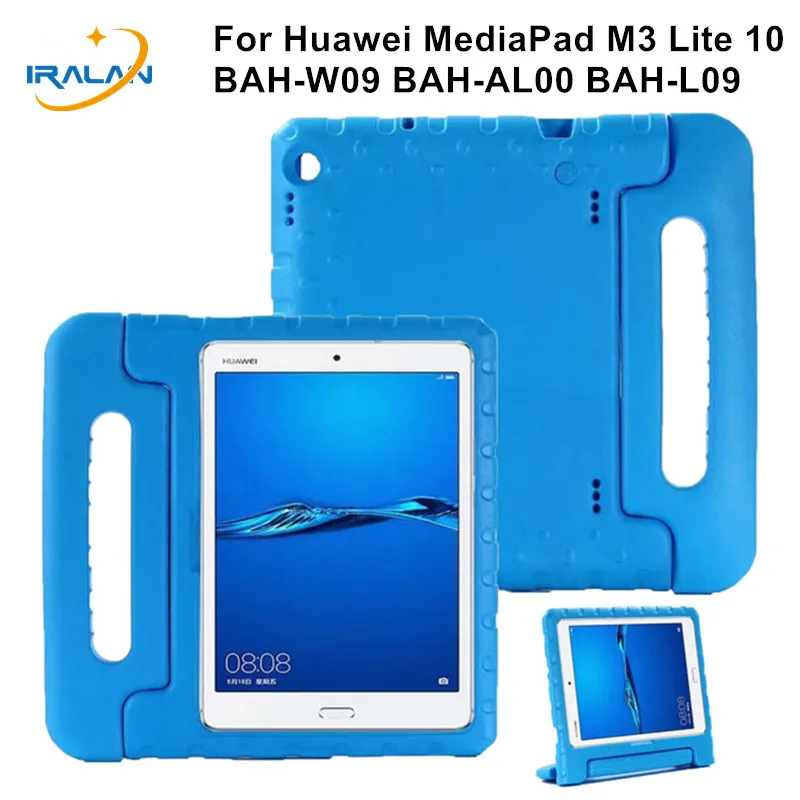 Дети Ударопрочный Мягкий EVA чехол для huawei MediaPad M3 Lite 10 BAH-W09 BAH-AL00 BAH-L09 10,1 дюйма ручка для планшета Стенд обложка + 3 в 1