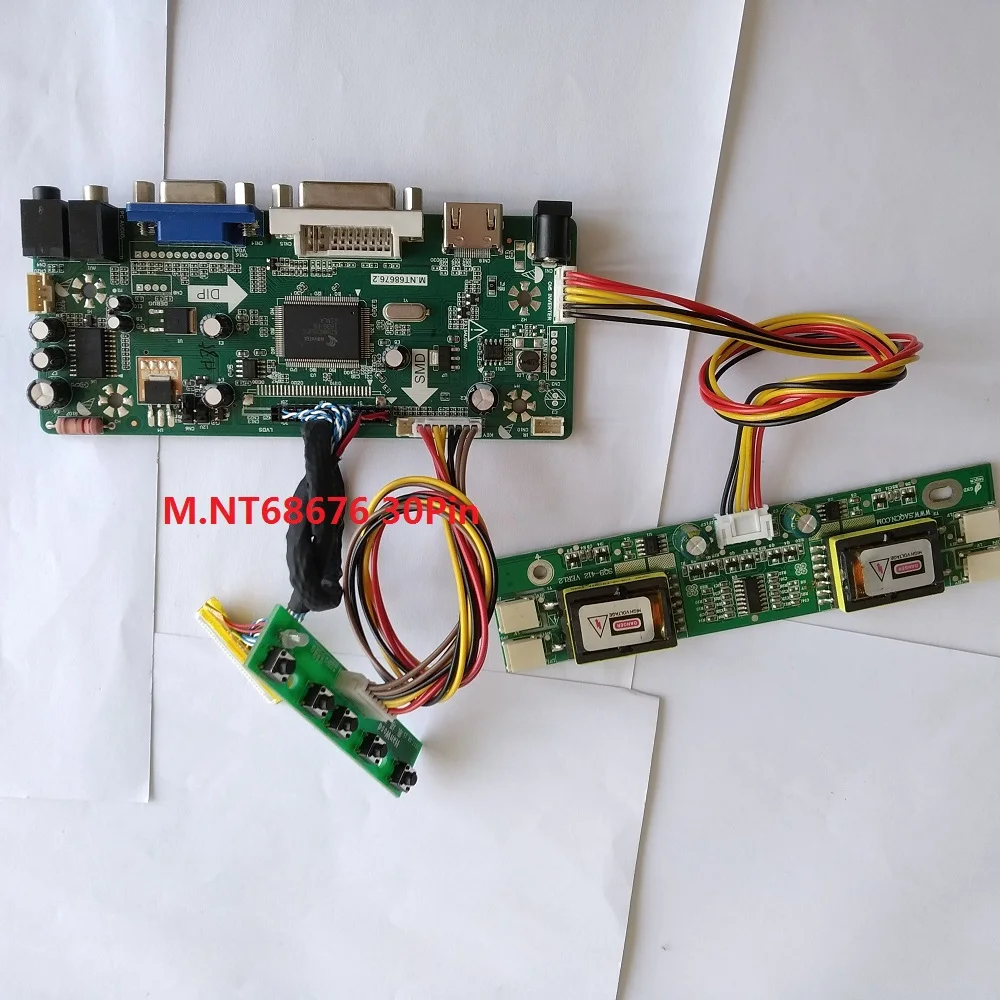 

kit for LM215WF1-TLA1 Driver HDMI DIY M.NT68682 Controller board Monitor Screen 30pin LVDS 4 lamps 21.5" 1920X1080 DVI VGA