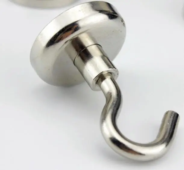 200Pcs Magnetic Hooks Power Hook Magnet Holder Super Heavy Rare Earth attractive 5kg 6kg 14kg 25kg Suction For Cup Key