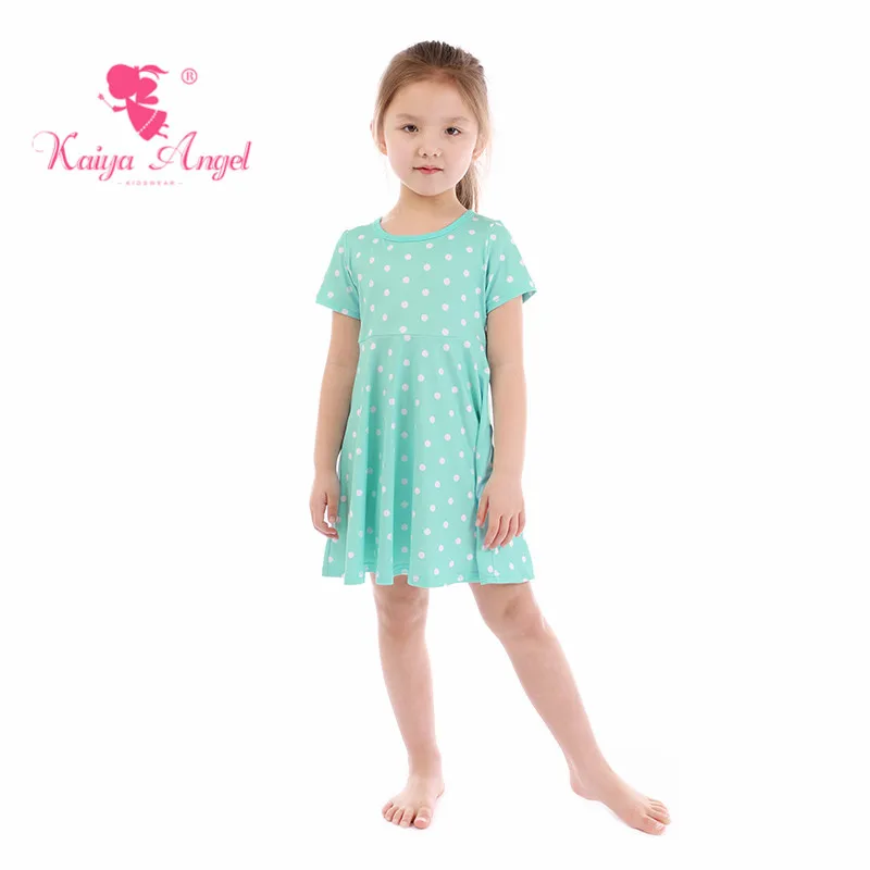 Kaiya Angel 2018 летняя и свадебная одежда для девочек принцесс платье с белыми пятнами