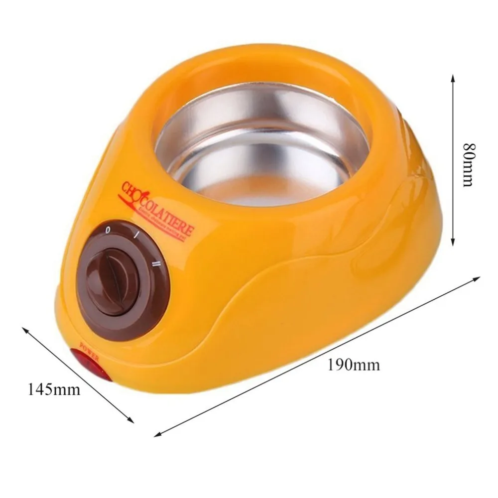 Горячая 20 Вт прочный нержавеющий растопление шоколада горшок электроприбор для фондю машина для топки Набор DIY шоколадный инструмент ЕС вилка