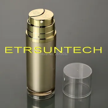

20ml+20ml 40ml+40ml Acrylic Double Tube Bottle Sun and Moon Essence Bottle Morning and Night Cream Emulsion Lotion Pump Bottles