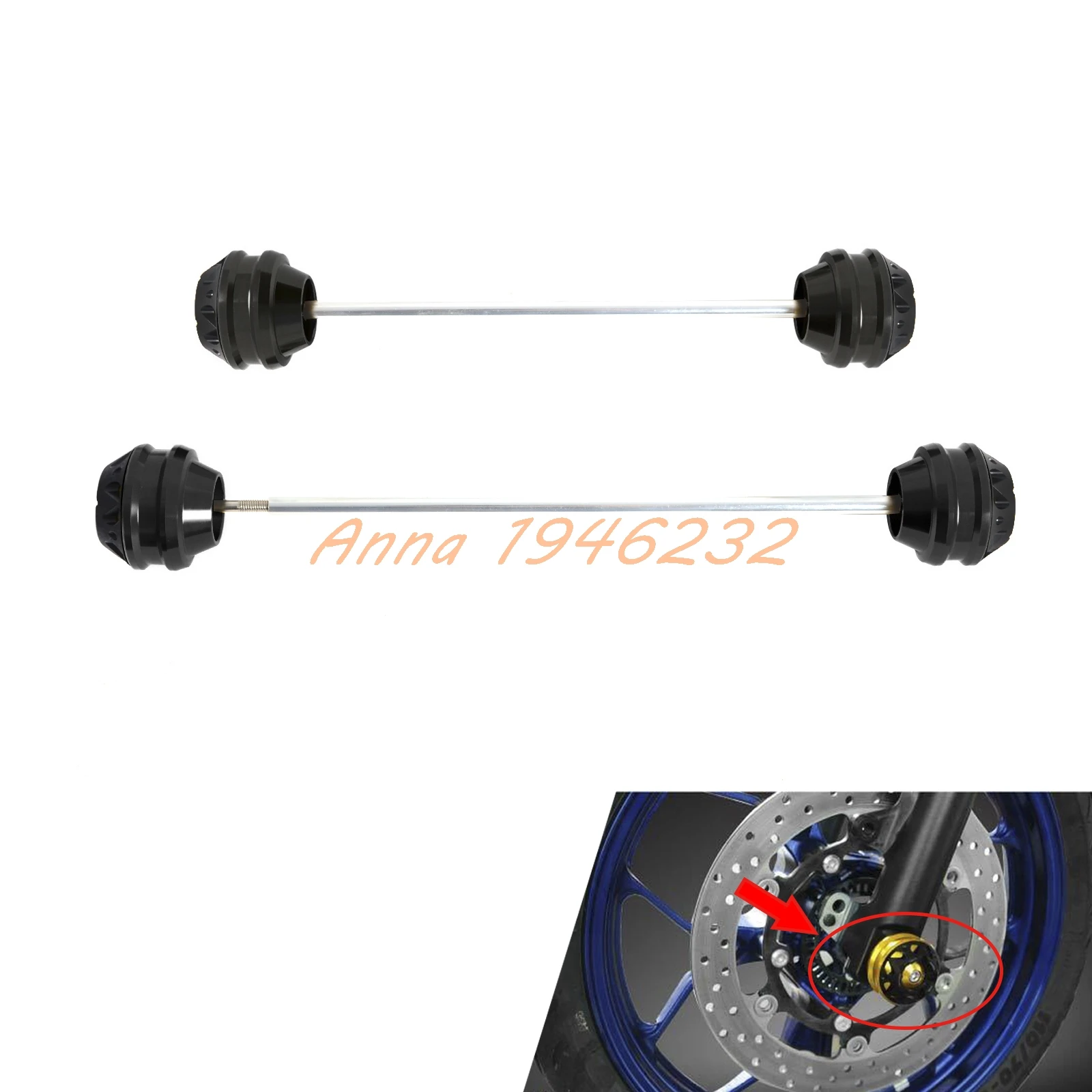 

Motorcycle Front Rear Axle Fork Sliders Crash Protector For Yamaha YZF-R25 R3 MT-25 MT-03 Moto Dirt Bike