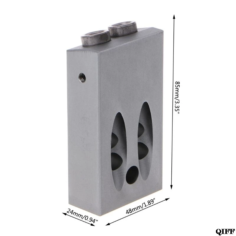 Прямая поставка и карманное отверстие джиг деревообрабатывающий косой позиционер локатор инструмент сверла с шестигранным ключом Пробка Набор MAY28