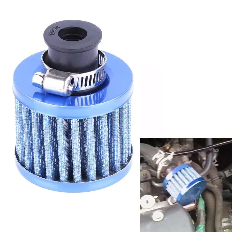 

12mm Auto Vehicle Car Air Filter Car Engine Cold Air Intake Filter Turbo Vent Crankcase Breather Cold Kits Car Replacement Parts