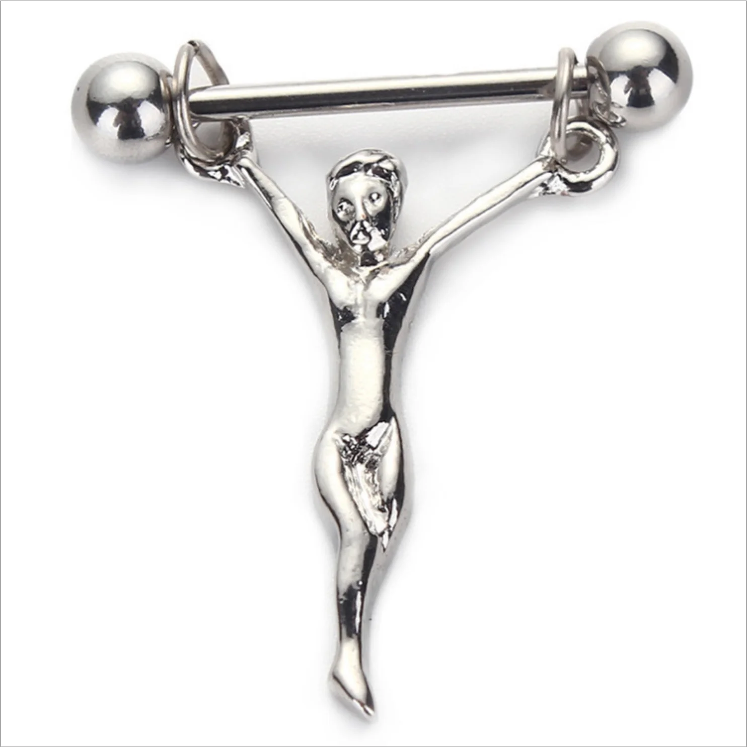 Серьга для пирсинга сосков 14 г 1 пара|barbell nipple|nipple piercingnipple ring |