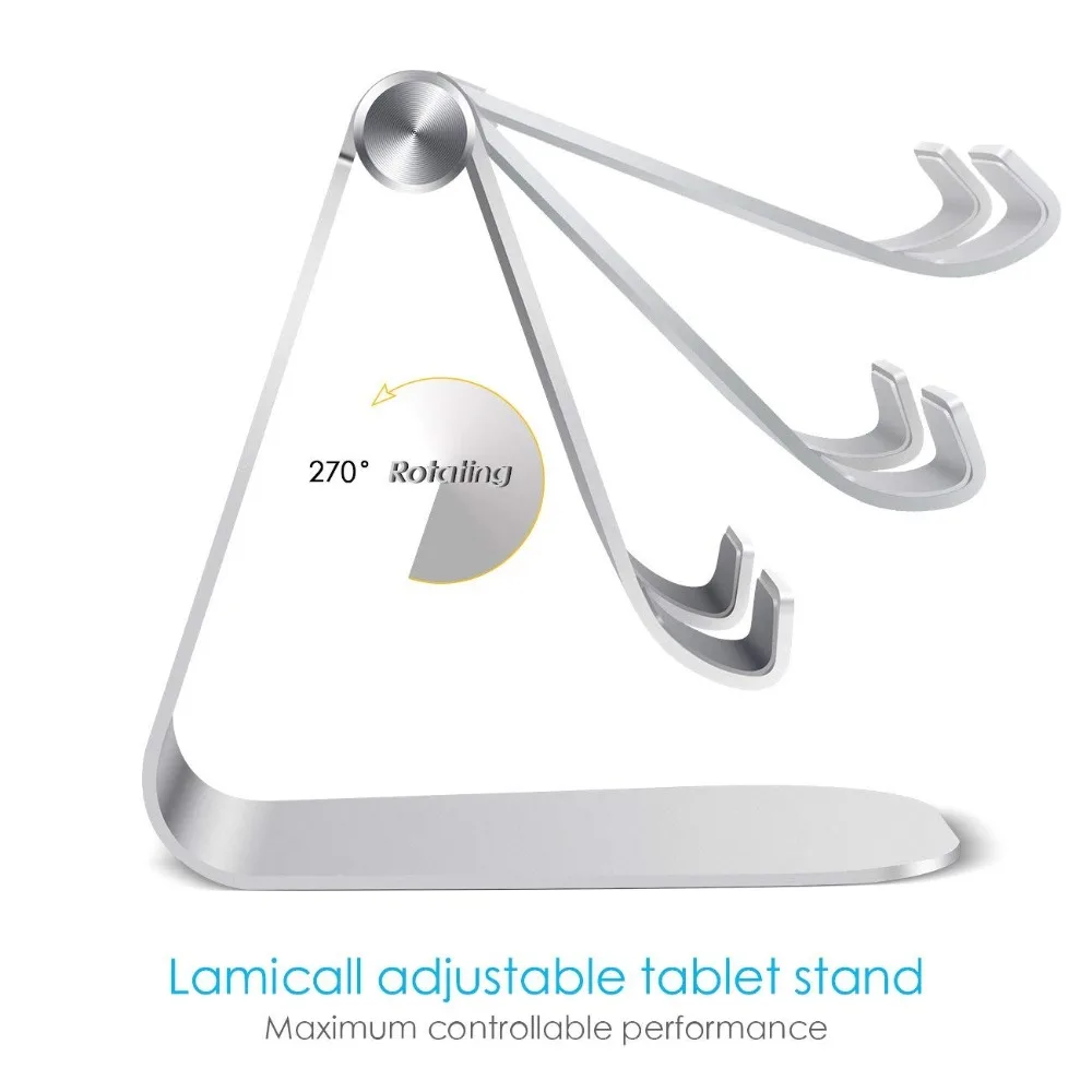  Tablet Stand Adjustable Lamicall Tablet Stand : Desktop Stand Holder Dock Compatible with Tablet Su