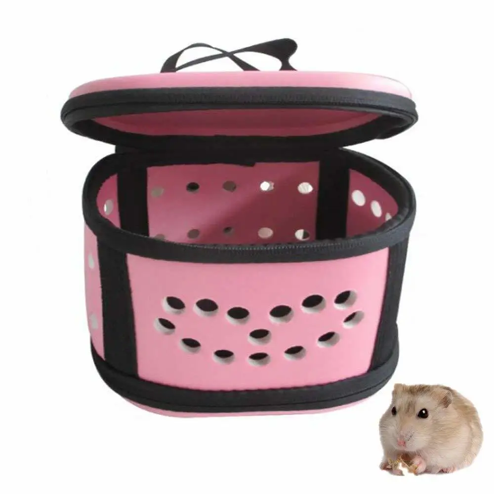 Hamster Carrier for Dwarf Hamster Portable Travel Carrier Pink Safe
