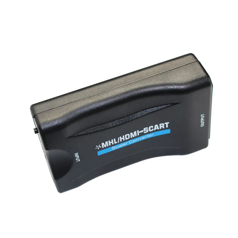 Бесплатная доставка преобразователь HDMI в Scart адаптер сигнала AV HD приемник для
