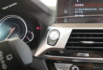 

Lapetus ABS Engine Start Stop Ring Keyless Start System Button Frame Cover Accessories Interior Trim For BMW X3 G01 2018 - 2020