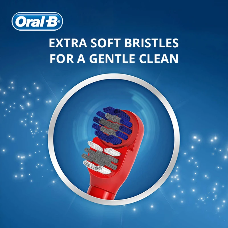 Oral B Electric Toothbrush for Kid Rotation Clean Teeth Soft Brush for Kid Gentle Clean Teeth with Timer Waterproof Brush