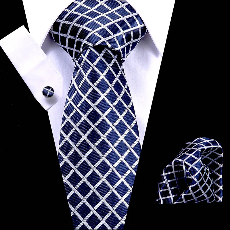 Joy alice, мужской брендовый роскошный галстук, Свадебный квадратный Карманный мужской галстук, шелковый галстук, набор, запонки, платок - Цвет: S79