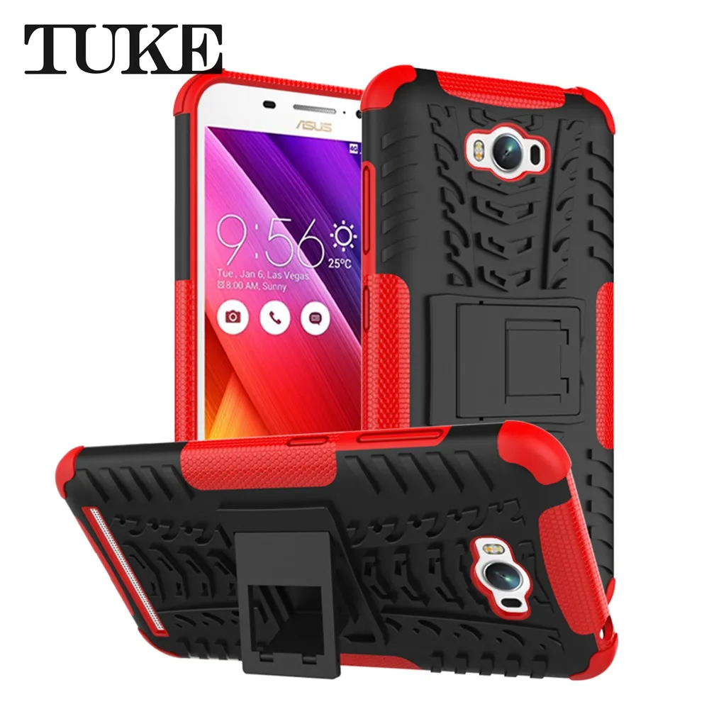 For Asus Zenfone Max ZC550KL Case 5.5inch Heavy Rugged TPU+PC Armor Shockproof Kick Stand Cover |