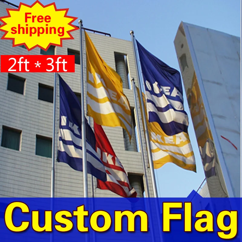 

1.6m*1.6 Freeshpping Custom Single Sided Flag Any size Any Color Any Quality Any Logo Personal FlagsSport Flags Corporate Flags