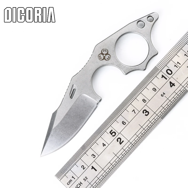 DICORIA Arctic Fox fixed blade knife N690 Blade hunting straight knife KYDEX Sheath camping survival outdoor knives EDC tools stainless steel fixed blade knife fruit knife outdoor survival knife pocket tools edc knives nylon sheath