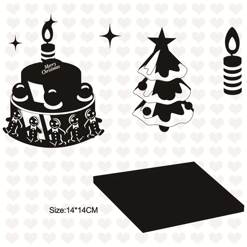 

InLoveArts 2019 Christmas Clear Stamp and Cutting Dies Scrapbooking Xmas Deer Snowflake Santa Claus DIY Craft Stamps Die Cuts